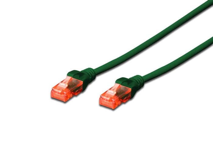 DK-1617-005/G Digitus Patch Kablo, U-UTP, CAT. 6, 0,5 metre, AWG 26/7, Cu, LSZH, yeşil renk