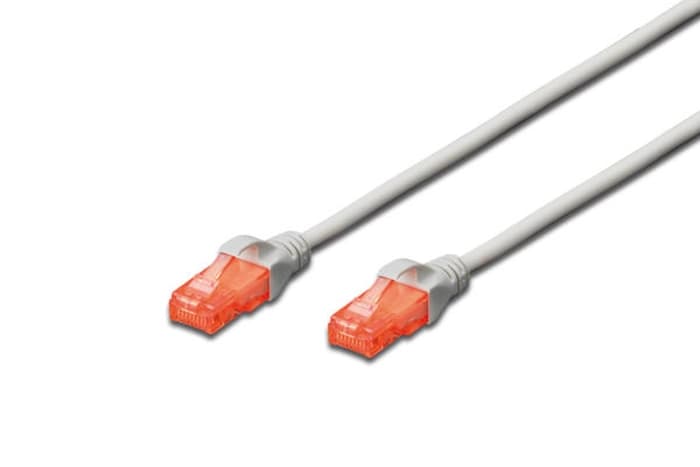 DK-1617-030 Digitus Patch Kablo, U-UTP, CAT. 6, 3 metre, AWG 26/7, Cu, LSZH, gri renk