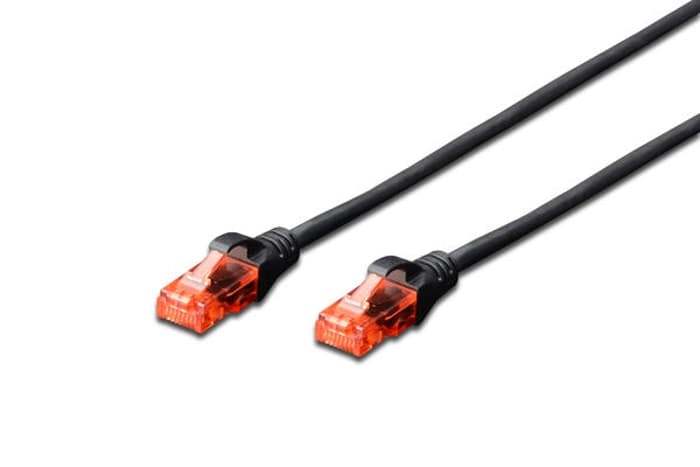 DK-1617-050/BL Digitus Patch Kablo, U-UTP, CAT. 6, 5 metre, AWG 26/7, Cu, LSZH, siyah renk