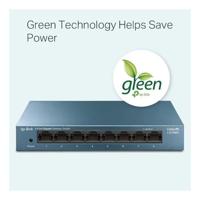 TP-Link Ls108G 8 Port Gigabit Desktop Metal Swıtch