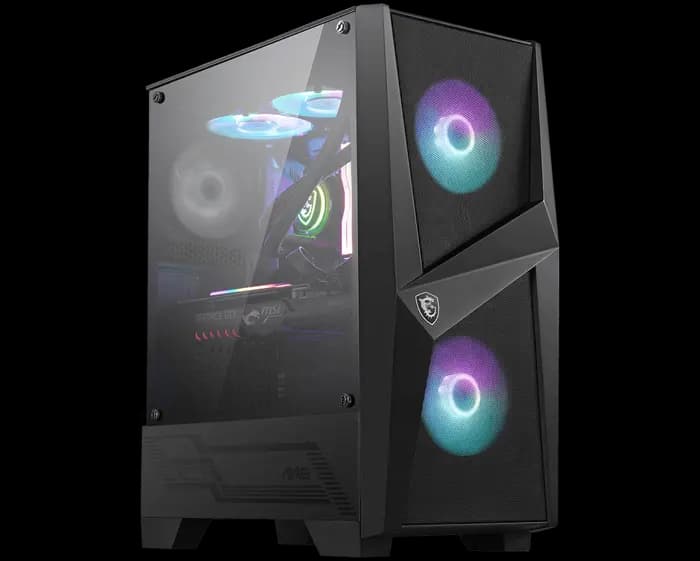 Msi Mag Forge 100R Usb3.2 2X12Cm Argb + 12Cm Fan Pencerelı Atx Sıyah Kasa