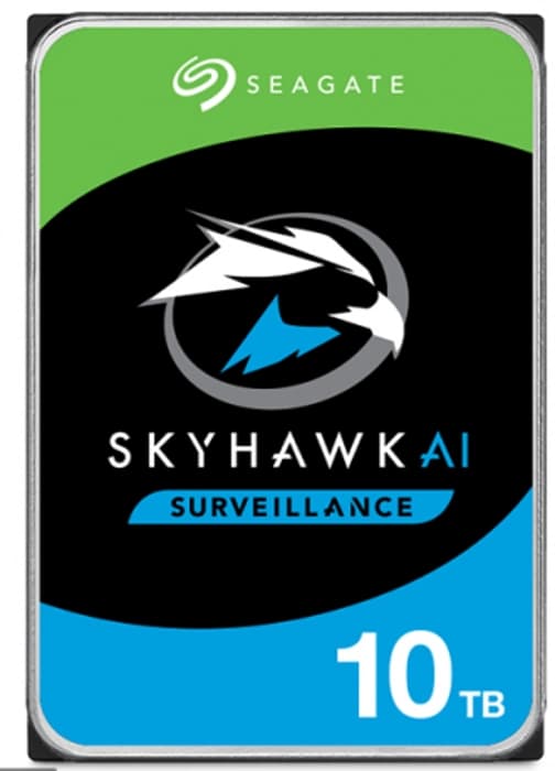 Seagate 10Tb Skyhawk AI 7200rpm 256mb Sata3 550tb-Y Rv 7-24 (ST10000VE001) Harddisk