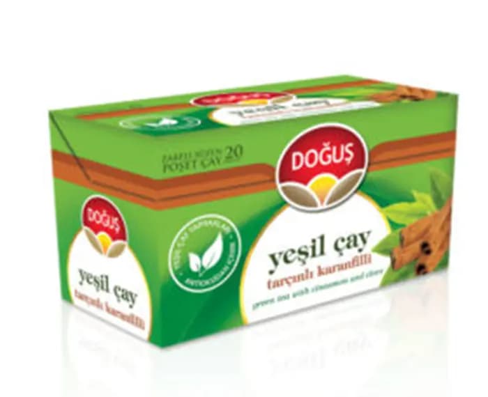Doğuş Yeşil Çay Tarçınlı Karanfilli Poşet Çay 20x1.75G(600.10.50.0024)
