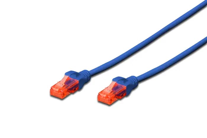 Assmann Dk-1617-050/B Digitus Patch Kablo, U-Utp, Cat. 6, 5 Metre, Awg 26/7, Cu, Lszh, Mavi Renk
