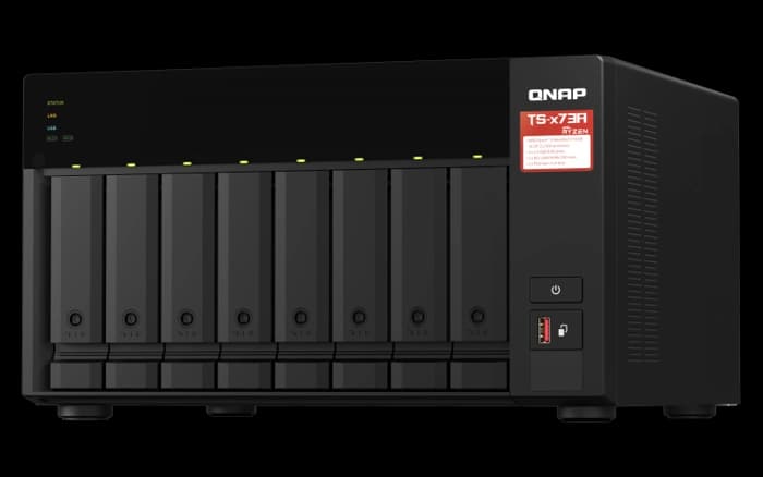 Qnap Ts-873A 8Gb Ram 8 Hdd Yuvalı Siyah Nas Çoklu Depolama Ünitesi