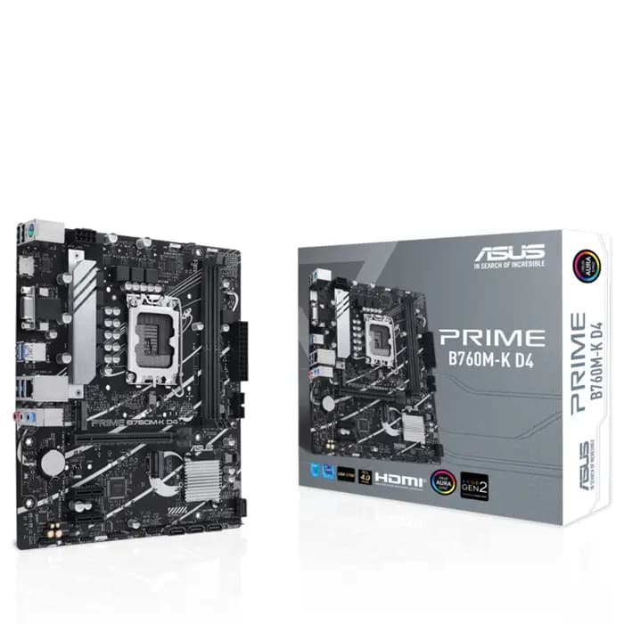 Asus Prıme B760M-K D4 B760 Ddr4 M.2 Hdmı/Vga Pcı 4.0 1700P Anakart