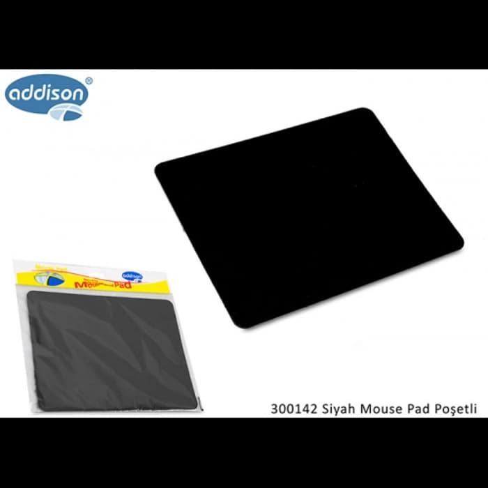 Addıson 300142, 177X217X2Mm, Lüx, Big, Mouse Pad,  (Siyah)