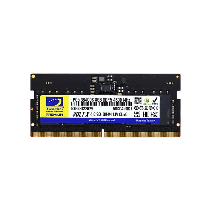 TwinMOS TMD58GB4800S40 8GB DDR5 4800MHz SO-DIMM Dizüstü Bilgisayar Rami
