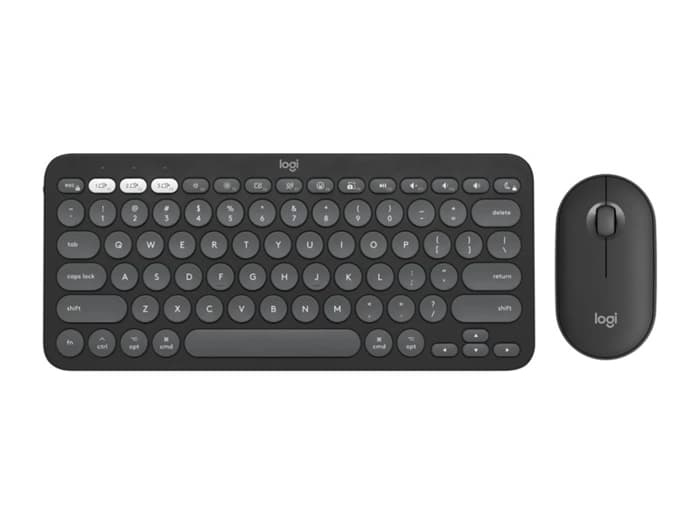 Logitech 920-012245 Pebble 2 Bluetooth Klavye & Mouse Set Siyah