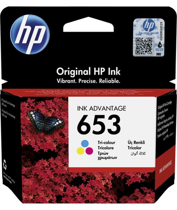 3Ym74Ae - Hp 3Ym74Ae Cmy Mürekkep Kartuş (653)