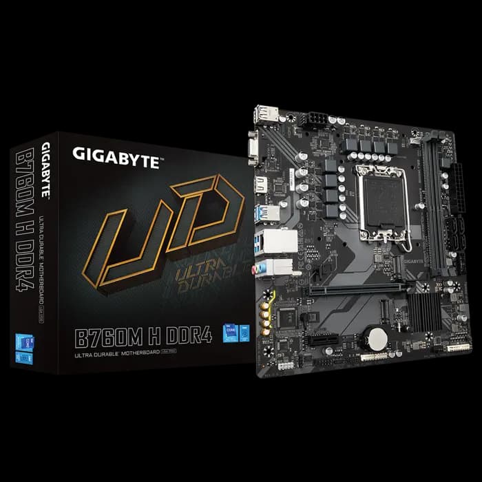 GIGABYTE B760M-H-DDR4 1700P DDR4 SES GLAN HDMI/D-SUB SATA3 USB3.2 mATX