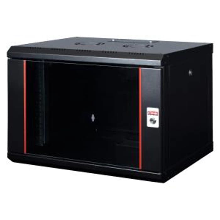 Lande LN-PR09U6045-CC Proline Serisi 9U 19 W600mm x D450mm Duvar tipi Kabinet-Siyah