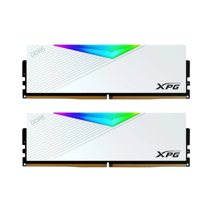 AX5U6400C3232G-DCLARWH - XPG Lancer Beyaz RGB DDR5-6400Mhz CL32 64GB (2x32GB) Dual Kit (32-39-39) 1.40V