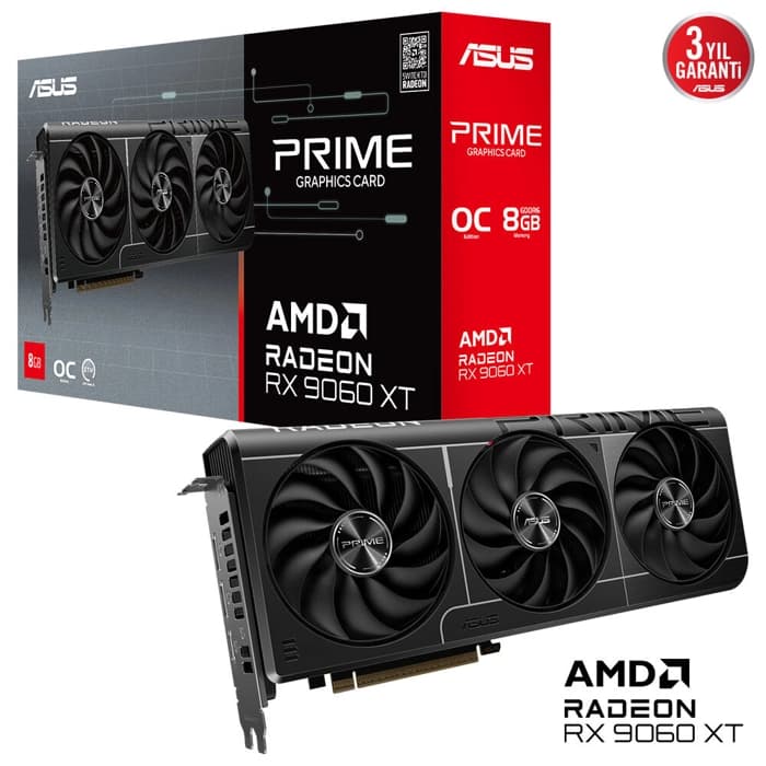 ASUS RX9060XT 8GB GDDR6 128BIT 2xDP/HDMI (PRIME-RX9060XT-O8G)
