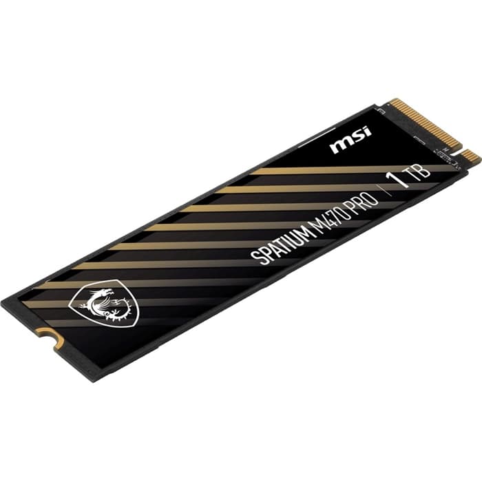 MSI 1TB SPATIUM M470 PRO PCIE 4.0 NVME M.2 1TB SSD 6000-4500MB/s