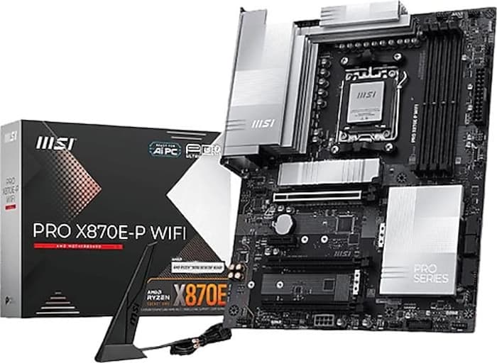 MSI PRO X870E-P WIFI AM5 DDR5 8200MHZ(OC) 3X M.2 USB4 GBPS HDMI 5G LAN WIFI 7 RGB ATX