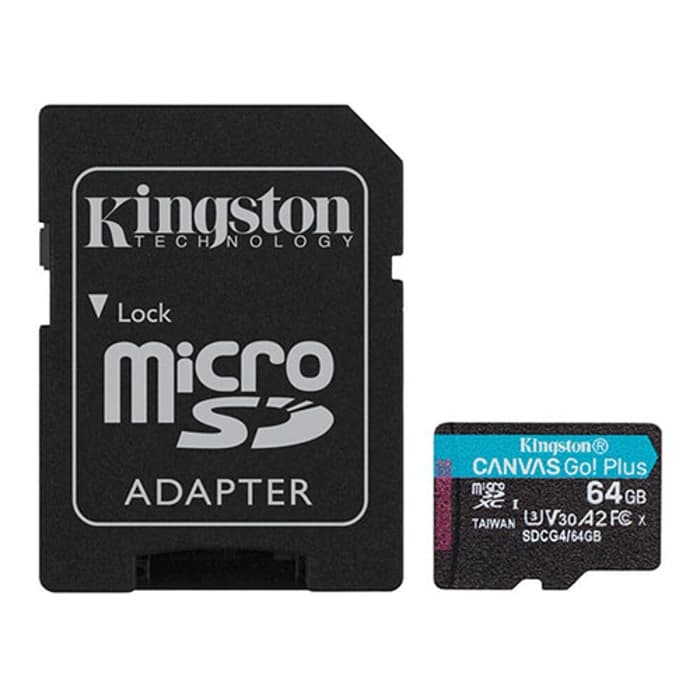 Kingston 64GB mSD Canvas Go+ SDCG4/64GB