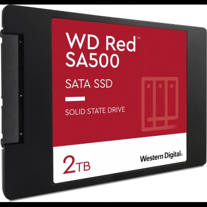 WD Red SA500, WDS200T2R0A, 2TB, 560/530, SERVER ve NAS için Enterprise, 2,5" SATA, SSD