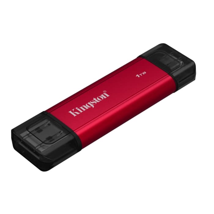 Kingston SPSD/1TB 1TB Dual USB-A/C Portable SSD, Up to 1050MB/s USB 3.2 Gen 2
