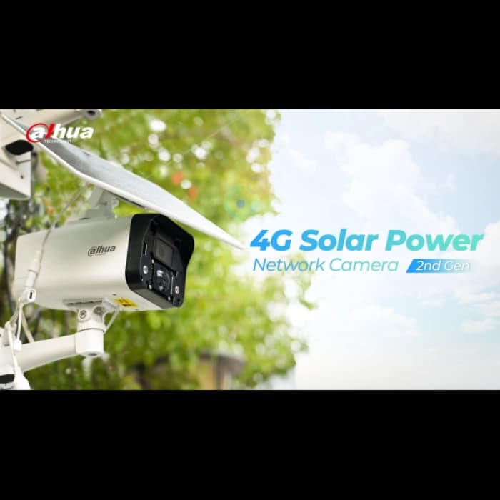 DAHUA IPC-HFW2441DG-4G-SP-B-MAX, 4Mpix, 3,6mm Lens, H265+, 30Mt Gece Görüşü, Dahili Mikrofon, IP67, Solar(Güneş Enerjili) IP Kamera