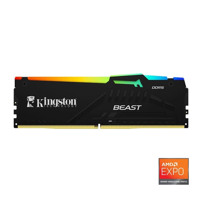 Kingston KF564C32BBEA-32TR Beast RGB Expo 32GB DDR5 6400MHz CL32 Masaüstü Performans Ram