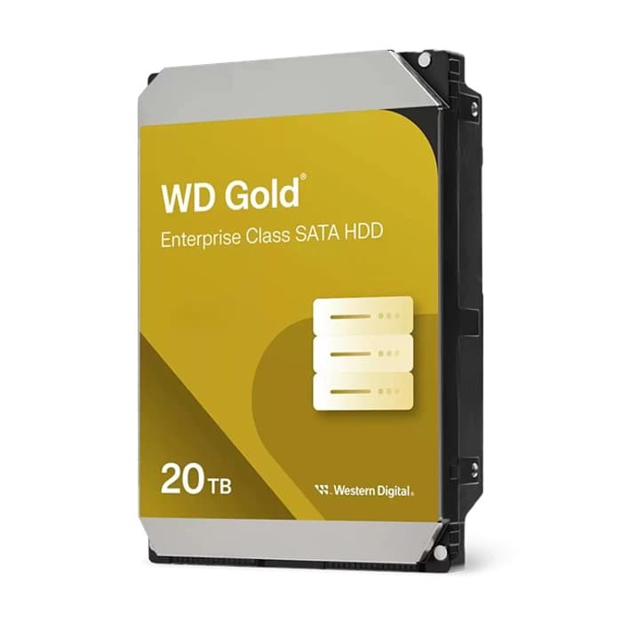 WD Gold WD203KRYZ 20TB 3.5" 7200RPM 512MB SATA Enterprise HDD