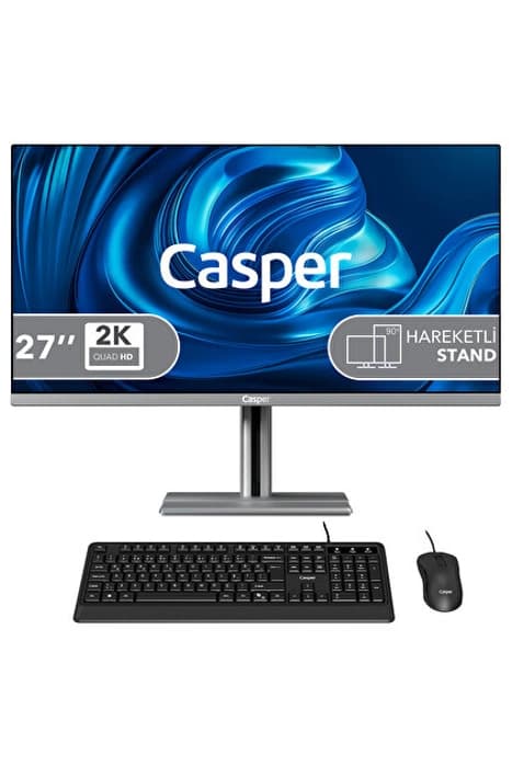 CASPER AIO 27" CORE 5 210H- 16GB RAM- 500GB M2 NVME- FDOS / NİRVANA A970 A97.210H-BE00X-V-G