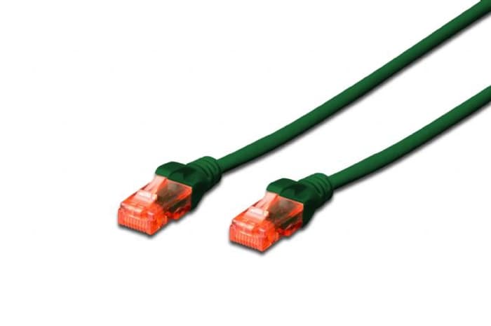 DK-1617-0025/G Digitus Patch Kablo, U-UTP, CAT. 6, 0.25 metre, AWG 26/7, yeşil renk