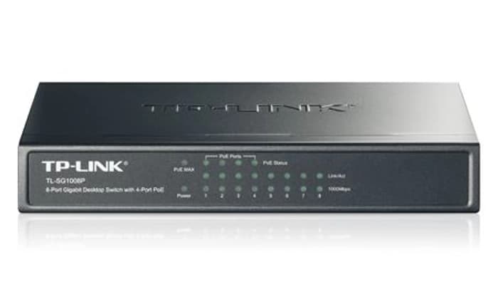 Tp-Link TL-SG1008P 8 Port 4 Port Poe+ 10-100-1000 Mbps Switch Çelik Kasa