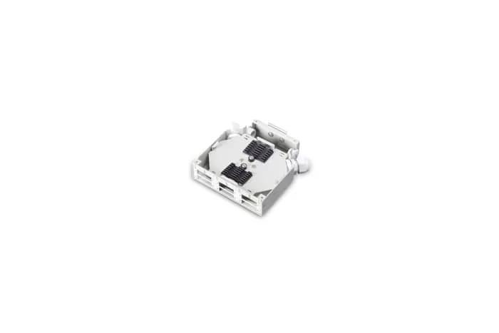 DN-96890 Din Rail Fiber Sonlandırma Kutusu/Splice Box, 6 x SC//DX Coupler için, (E) 125 x (B) 130 x (Y) 35 mm