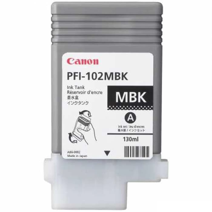 Canon 0894B001 Pfı-102Mbk Mat Sıyah Kartus (130 Ml)Lp17/Lp24 /Ipf 500/Ipf 510/Ipf 600/Ipf 605/Ipf 610/Ipf 650/Ipf 655/Ipf 700/Ipf 710/Ipf 720/Ipf 750/Ipf 755/Ipf 760/Ipf 765