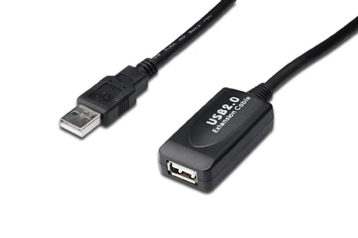 DA-73101 Digitus USB 2.0 Repeater Kablosu, USB A erkek / A dişi, 15 metre