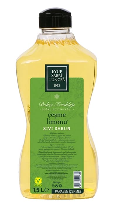 Eyüp Sabri Tuncer 1,5lt Çeşme Limonu Sıvı Sabun Doğal Zeytinyağlı(650.10.20.0019)