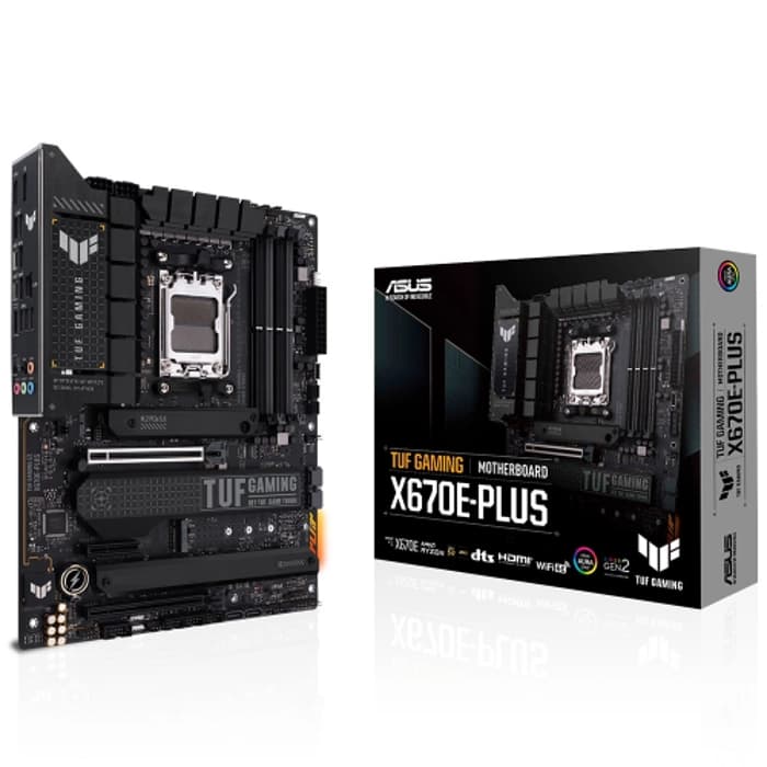 Asus Tuf Gamıng X670E-Plus, 4Xddr5, 4Xm.2, Hdmı, Dp, Type-C, Amd Ryzen 7000 Serisi, Am5 Soket Anakart