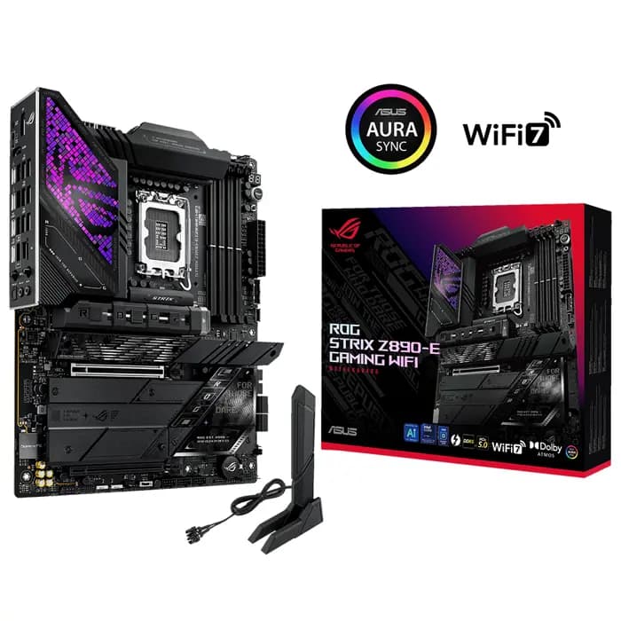 Asus Rog Strıx Z890-E Gamıng Wıfı 1851P Ddr5 8800 4Xusb4 7Xm2 Hdmı Dp Wifi7 Bt