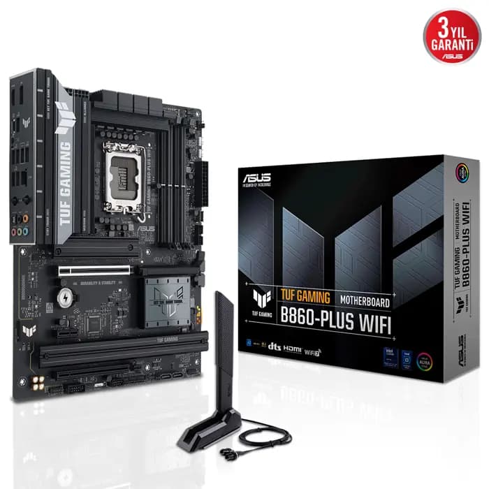 Asus TUF Gaming B860-PLUS Wi-Fi DDR5 1851P DP HDMI 3xM2 RGB BT WiFi 7 ATX