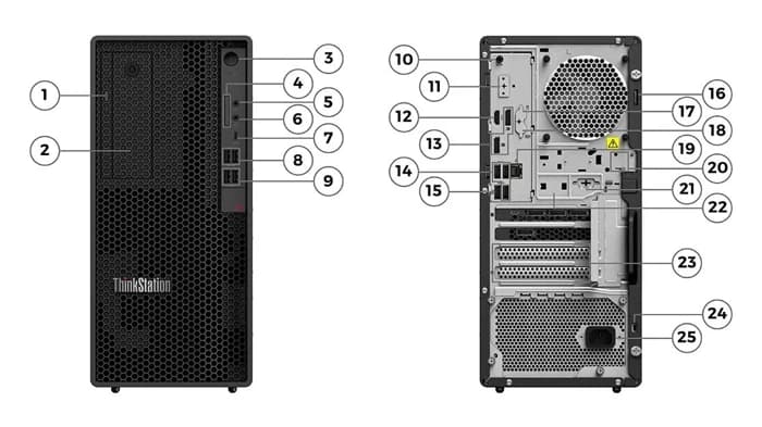 LENOVO THINKSTATION 30JQ0037TR P2 TWR G2 U7 265 1X32G 1X1TB SSD NVIDIA RTX2000 16GB W11P 3 YIL YERİNDE GARANTİ