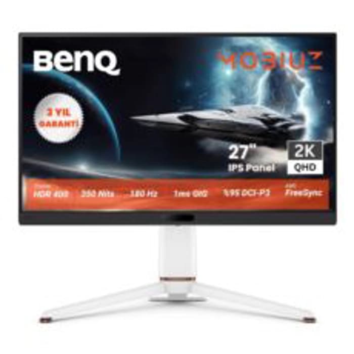 Benq Mobiuz EX271Q 27" IPS 2K 180Hz 1ms 2xHDMI DP USB-C FreeSync Oyun Monitörü