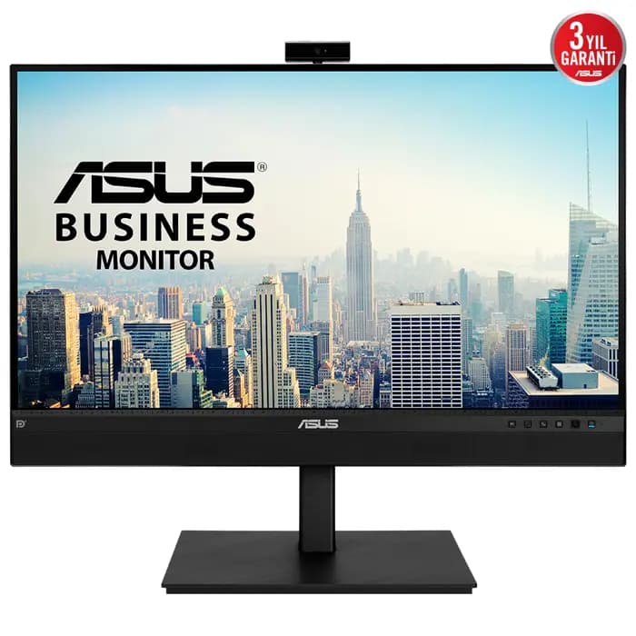 ASUS KURUMSAL BE27ACSBK 27 2K IPS WEBCAM 2560x1440 5MS 60HZ 350CD DP HDMI USB-C HOPARLÖR VESA 3YIL ÇERÇEVESİZ FLICKER-FREE DUSUK MAVI ISIK MONİTÖR
