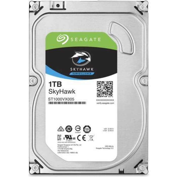 Seagate 1Tb Skyhawk 3,5" 64Mb 5900Rpm St1000Vx005 Harddisk